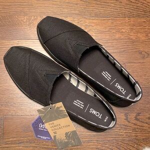 Toms classic black heritage canvas cupsole shoes - brand new NIB